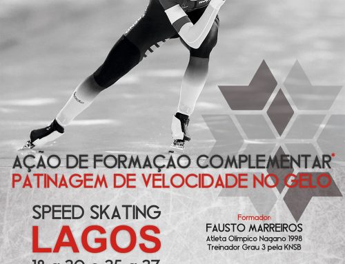 Formação de Patinagem de Velocidade no Gelo em Lagos